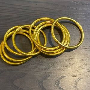 Budha girl all weather bangles, gold.